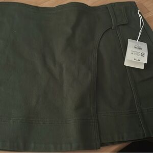 Olive Green Mini Skirt
